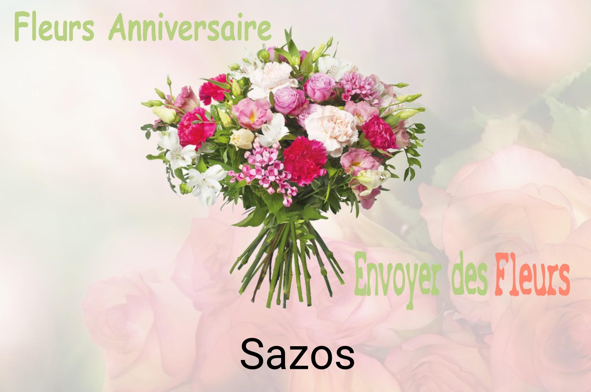 Bouquet de fleurs d’anniversaire livré à Sazos